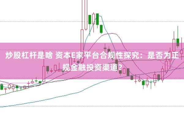 炒股杠桿是啥 資本E家平臺合規性探究：是否為正規金融投資渠道？